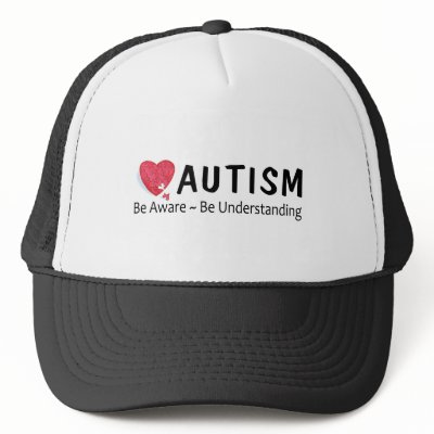 Autism Be Aware Be Understanding Mesh Hat by TeeZazzle