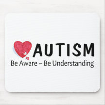 Autism Be Aware Be Understanding Mouse Mats