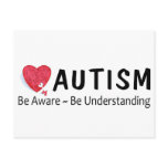 Autism Be Aware Be Understanding Postcards