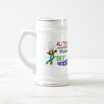 Autism BEE AWARE 1 Coffee Mugs