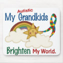 Autism BRIGHTEN MY WORLD 1 Grandkids mousepads