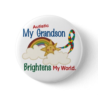 Autism BRIGHTENS MY WORLD 1 Grandson by awarenessgifts