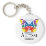 Autism Butterfly Keychain