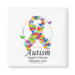 Autism Butterfly Ribbon Refrigerator Magnet