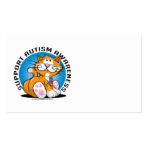 Autism Cat Business Card Template