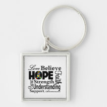 Autism Collage of Hope Keychains