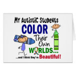 Autism COLOR THEIR OWN WORLDS Students Card