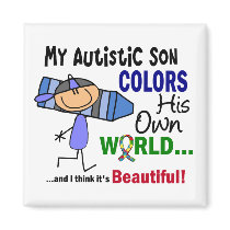 Autism COLORS HIS OWN WORLD Son