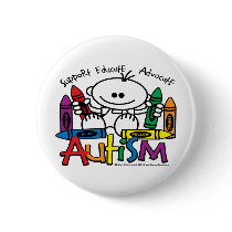 Autism Crayons Pinback Buttons
