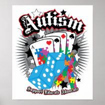 Autism Dice and Cards Posters