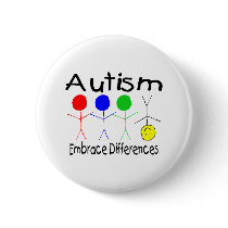 Autism Embrace Differences (People) Pins