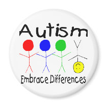 Autism Embrace Differences (People) Magnets