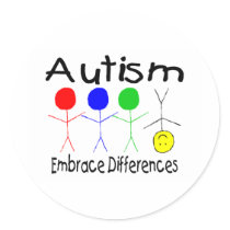 Autism Embrace Differences (People) Sticker