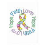 Autism Faith Love Hope Post Cards