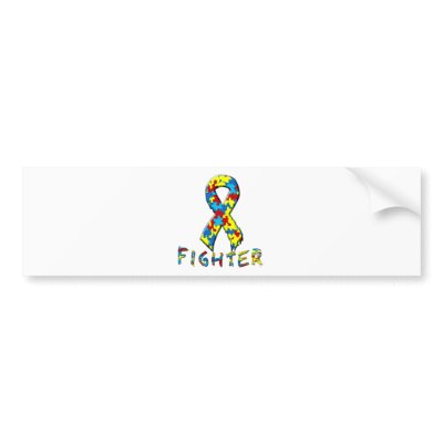 Autism Fighter Bumper Stickers by thamagikal1