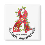AUTISM Flower Ribbon 1 magnets