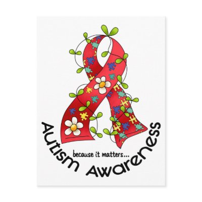 AUTISM Flower Ribbon 1 by awarenessgifts