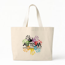 Autism Handprint Tote Bag