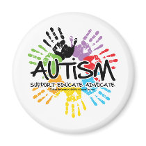 Autism Handprint Refrigerator Magnets