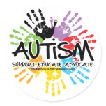 Autism Handprint Stickers