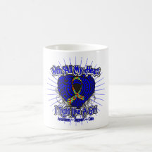 Autism Heart I Fight Like A Girl Coffee Mugs