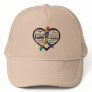 Autism Heart Ribbon Collage Trucker Hat
