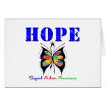 Autism Hope Butterfly Card