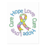 Autism Hope Love Cure Postcards