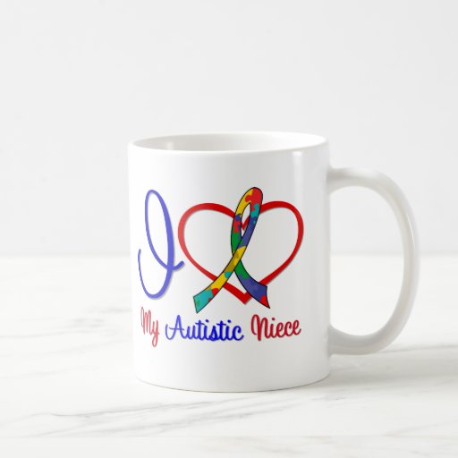 Autism I Love My Autistic Niece Coffee Mugs