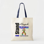 Autism I Stand Alongside My Grandson Tote Bags