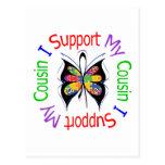 Autism I Support My Cousin Post Card