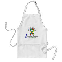 Autism I Support My Daughter Aprons