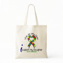 Autism I Support My Daughter Tote Bag