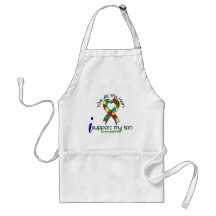 Autism I Support My Son Apron
