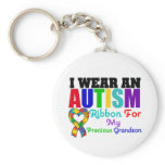 Autism I Wear Ribbon For My Precious Grandson