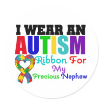 Autism I Wear Ribbon For My Precious Nephew