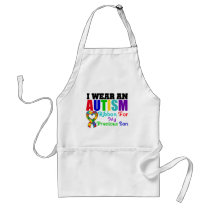Autism I Wear Ribbon For My Precious Son Apron