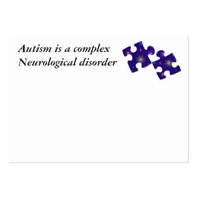 Autism Information Card- Customisable by Sidther