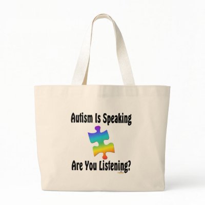 Autism Is Speaking Are You Listening? Bags by awareness