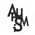 Autism (Jumbled Letters) stickers