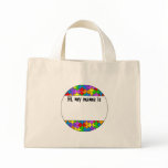 Autism Name Tag bags