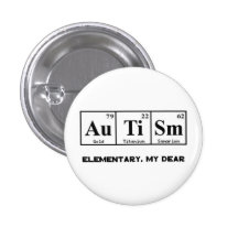 Autism, Periodic Table Elements & Sherlock Holmes Pins