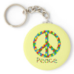 Autism Puzzle Peace Symbol Keychain