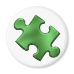 Autism Puzzle Piece Green