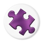 Autism Puzzle Piece Purple