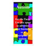 autism puzzle piece rack card, template rack cards