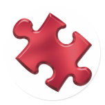 Autism Puzzle Piece Red