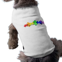 Autism Puzzle Strip Pet Tee Shirt