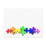 Autism Puzzle Strip Postcard