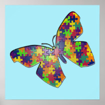 Autism Puzzlefly Poster